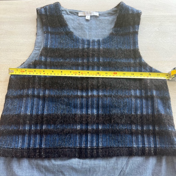 Derek Lam 10 Crosby Cashmere Wool Blend Tank in Blue, Size 4 - Picture 9 of 11